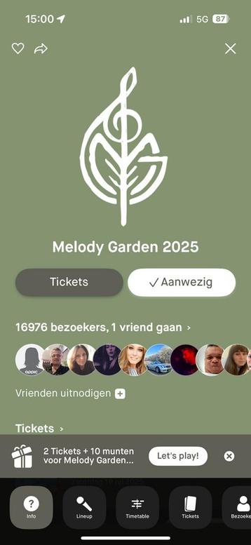 Melody garden beschikbaar voor biedingen