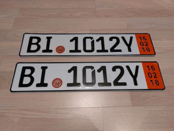 Kentekenplaten duitsland stadt bielefeld, Verzamelen, Overige Verzamelen, Gebruikt, Ophalen of Verzenden