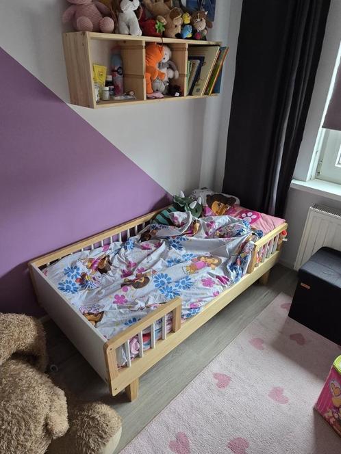 Petite Amélie Peuterbed Naturel 140x70 cm, Kinderen en Baby's, Kinderkamer | Bedden, Zo goed als nieuw, 140 tot 160 cm, 70 tot 85 cm
