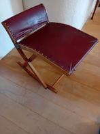 Retro voetenbankje, Ophalen of Verzenden, Zo goed als nieuw, Wit, Eén