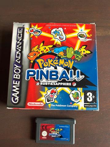 Pokemon Pinball Ruby and Sapphire Gameboy Advance compleet beschikbaar voor biedingen