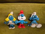 3x originele Schleich smurf vintage jaren 70/80, Verzamelen, Smurfen, Ophalen of Verzenden, Zo goed als nieuw, Grote Smurf, Poppetje, Figuurtje of Knuffel