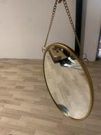 Spiegel goud ovaal metaal, Ophalen of Verzenden