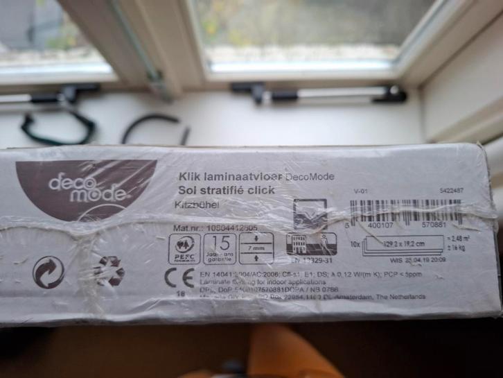 DecoMode Laminaatvloer (3x) - Nieuw in verpakking, Doe-het-zelf en Verbouw, Vloerdelen en Plavuizen, Nieuw, Laminaat, Kunststof