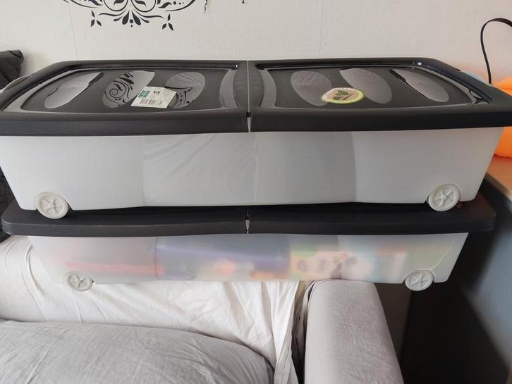 Opbergboxen met wielen - 2 stuks, Huis en Inrichting, Woonaccessoires | Kisten, Ophalen of Verzenden