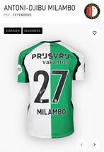 Matchworn shirt Milambo PSV-Feyenoord met certificaat, Ophalen of Verzenden, Zo goed als nieuw, Feyenoord, Shirt