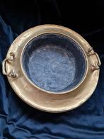 Brasero koperen schaal met handvatten, Antiek en Kunst, Ophalen of Verzenden