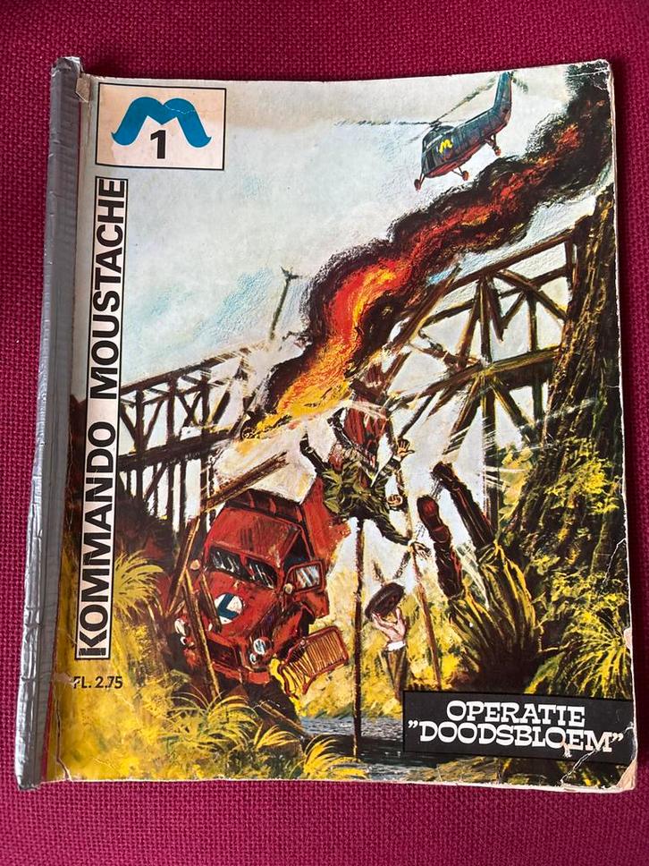 Stripboek nr. 1,serie “Kommando Moustache”, Boeken, Stripboeken, Gelezen, Eén stripboek, Ophalen of Verzenden