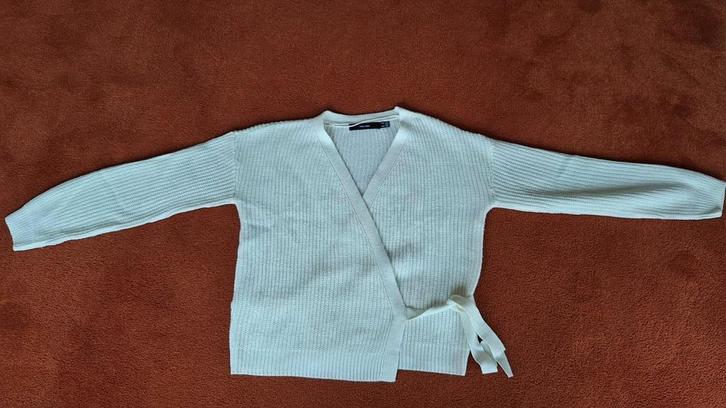 Overslag vest creme Maat M Vero moda, Kleding | Dames, Truien en Vesten, Gedragen, Maat 38/40 (M), Overige kleuren, Ophalen of Verzenden