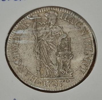 1 gulden 1737 - Overijsel (mooie kwaliteit, lichte oxidatie) beschikbaar voor biedingen