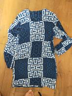 Blauwe Jurk met Patroon - Maat M, Maat 38/40 (M), Blauw, Ophalen of Verzenden, Zo goed als nieuw