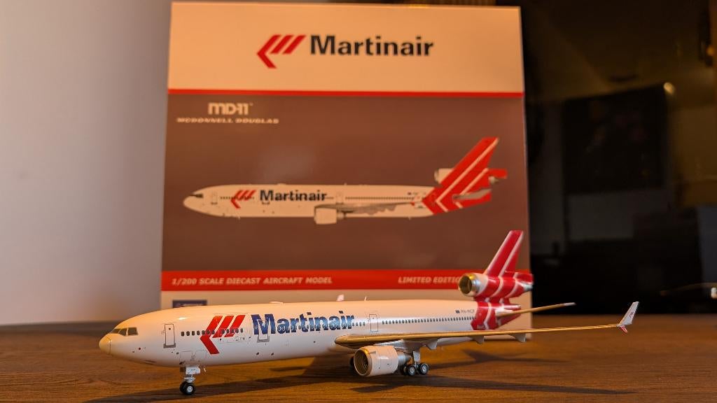 JC Wings Martinair MD-11 1:200, Ophalen of Verzenden, Zo goed als nieuw, Schaalmodel