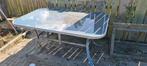 gratis af te halen tuintafel 1.60 bij 1m, Tuin en Terras, Tuinsets en Loungesets, Ophalen, Gebruikt, Aluminium