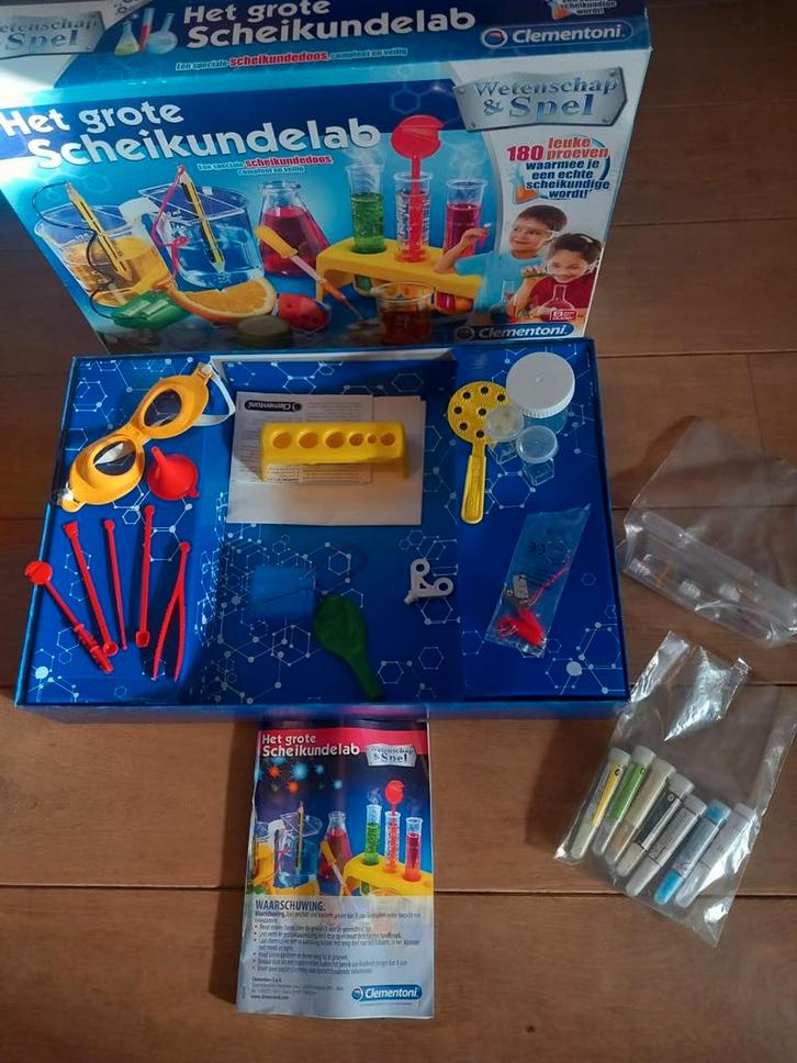 Het Grote Scheikundelab - Clementoni, Kinderen en Baby's, Speelgoed | Educatief en Creatief, Gebruikt, Ontdekken, Ophalen of Verzenden