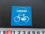 sticker fiets UNION als verkeersbord *, Verzamelen, Ophalen, Zo goed als nieuw