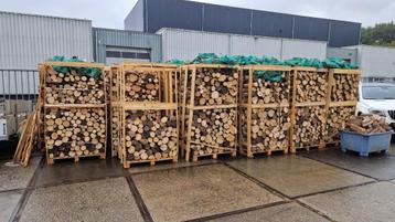 Brandhout haardhout gestapeld ovengedroogd Almere hout kuub beschikbaar voor biedingen