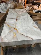 De nieuwe wpc/pvc wandplaten. Wandpaneel goud badkamer l wc
