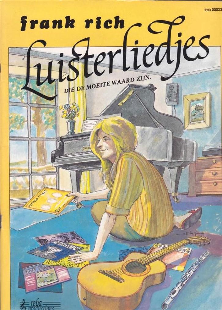 Luister Liedjes Frank Rich  net onbeschreven boek, Muziek en Instrumenten, Bladmuziek, Gebruikt, Artiest of Componist, Populair