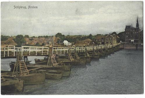 Arnhem, Schipbrug. Opruimingskaart, Verzamelen, Ansichtkaarten | Nederland, Gelopen, Gelderland, Voor 1920, Verzenden