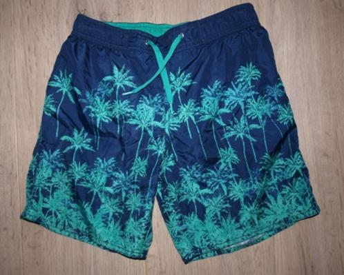 Donkerblauw Zwemshort met Palmbomen Tenzenis (128-134), Kinderen en Baby's, Kinderkleding | Maat 128, Gebruikt, Jongen, Sport- of Zwemkleding