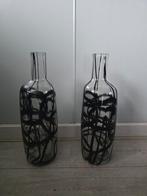 2 stuks vintage ikea firenza vaas. Zeldzaam., Ophalen, Overige kleuren, Minder dan 50 cm, Glas