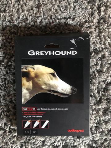Audioquest Greyhound subwoofer kabels 5 keer 3 meter beschikbaar voor biedingen
