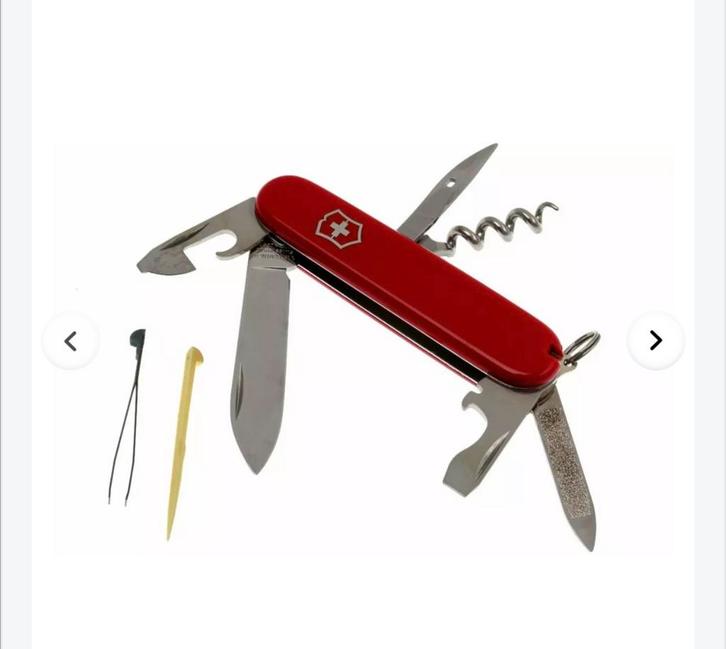 ZGAN! Victorinox Sportsman rood Zwitsers zakmes €13,99, Caravans en Kamperen, Kampeergereedschap, Zo goed als nieuw, Ophalen of Verzenden