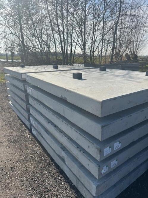 Betonplaten 200x200x14 dubbelnet b-keus (P110), Tuin en Terras, Tegels en Klinkers, Nieuw, Overige typen, Beton, 10 m² of meer