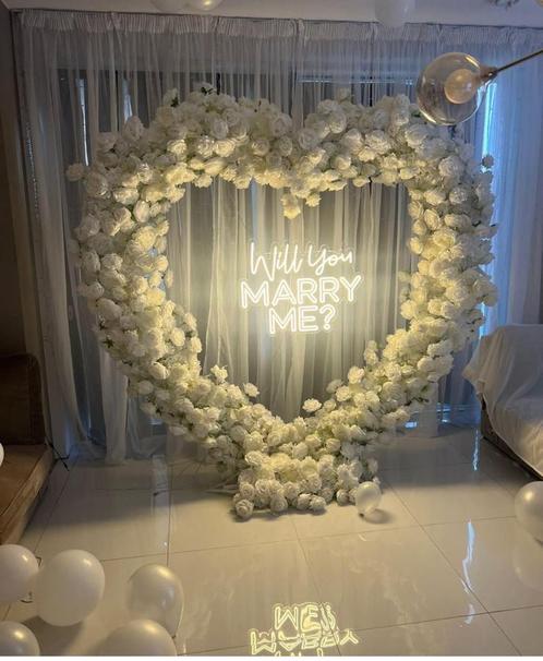 Will you marry me? MEGA HART!, Hobby en Vrije tijd, Feestartikelen, Zo goed als nieuw, Geboorte of Huwelijk, Ophalen of Verzenden