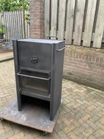 Leenders houtkachel met achteraansluiting, Huis en Inrichting, Ophalen, Houtkachel, Zo goed als nieuw, Vrijstaand