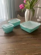 Zeldzame pyrex schalen set turquoise, Ophalen of Verzenden