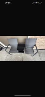 2 zits (love-seat) Aluminium Antraciet zo goed als nieuw!, Ophalen, Zo goed als nieuw, Campingstoel