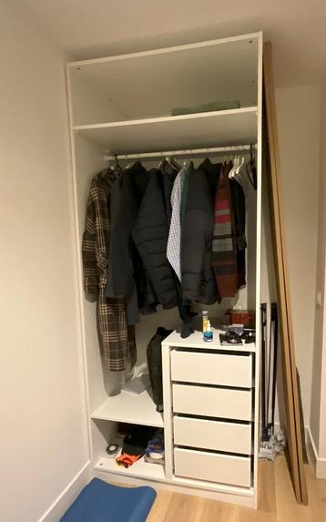 Ikea Pax with 2 new Forsand doors