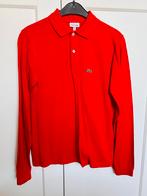 Lacoste longsleeve polo rood mt. 176, Kinderen en Baby's, Kinderkleding | Maat 176, Ophalen of Verzenden, Zo goed als nieuw