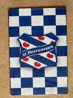 Vintage SC Heerenveen metalen bord formaat A4 (21x29 cm), Verzenden, Overige binnenlandse clubs, Poster, Plaatje of Sticker