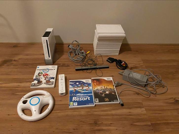 Nintendo Wii (zie omschrvijving), Spelcomputers en Games, Spelcomputers | Nintendo Wii, Zo goed als nieuw, Zonder controller, Ophalen of Verzenden