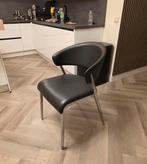 Hulsta now s500 Eetkamerstoel Napa leer. 7 stuks., Huis en Inrichting, Modern, design, leder, Gebruikt, Zwart, Leer