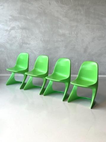 Casalino eetkamerstoelen 35x vintage Casala groen prijs p/st beschikbaar voor biedingen