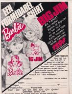 Retro reclame 1975 Mattel Barbie & Big Jim t-shirts, Ophalen of Verzenden