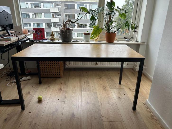 Table, Huis en Inrichting, Tafels | Eettafels, Gebruikt, 50 tot 100 cm, Rechthoekig, Metaal, Overige materialen, Ophalen