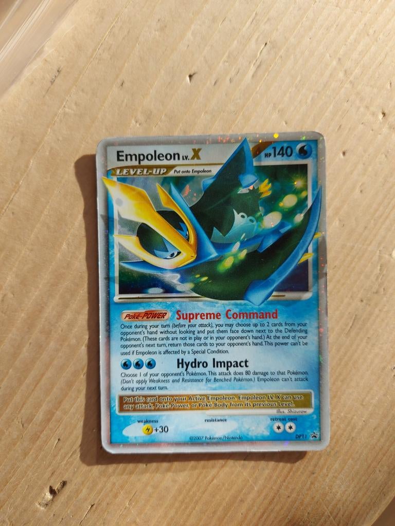 Empoleon X pokemon kaart, Ophalen of Verzenden, Zo goed als nieuw