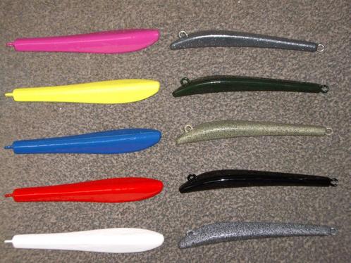 260 - 400 - 450 gram bananen vorm pilkers in kleur, Watersport en Boten, Hengelsport | Zeevissen, Nieuw, Dobber of Lood, Ophalen of Verzenden