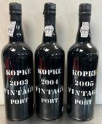 Kopke VINTAGE 2003 - 2004 - 2005 Altijd koel in de kelder, Ophalen of Verzenden, Zo goed als nieuw, Overige gebieden, Port