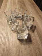 6x theelightjes houders van glas.nooit gebruikt., Ophalen of Verzenden, Zo goed als nieuw, Overige typen
