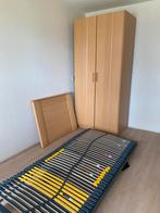 Elektrisch verstelbaar lattenbodem met ombouw, Huis en Inrichting, Slaapkamer | Bedden, Ophalen, Gebruikt, 90 cm, Eenpersoons