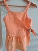 Pastel oranje linnen top Zara maat 152 €8, Meisje, Ophalen of Verzenden, Zo goed als nieuw, Zara