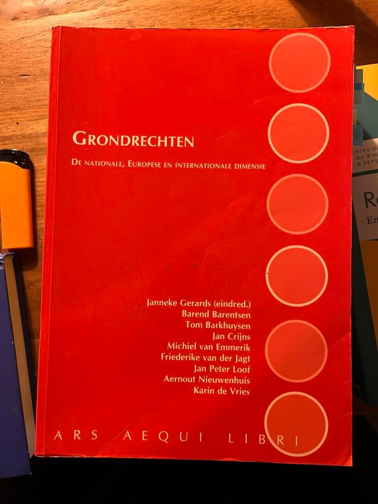 Grondrechten Studieboek, Boeken, Studieboeken en Cursussen, Ophalen of Verzenden, Gamma, Gelezen, WO