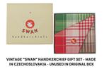 Vintage Swan Zakdoeken Set  Origineel in Doos, Ophalen of Verzenden, Nieuw