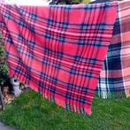 Retro  plaid  dekens .  auto  kleed. deken picknick kleed, Ophalen of Verzenden, Gebruikt