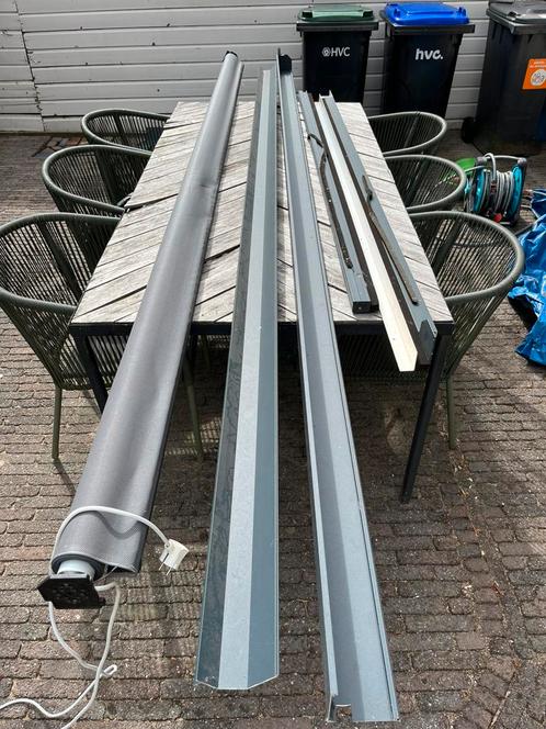 Elektrische screen 365 cm x 225 cm, Tuin en Terras, Zonneschermen, Gebruikt, Screen, 150 tot 300 cm, 250 cm tot 450 cm, Elektrisch